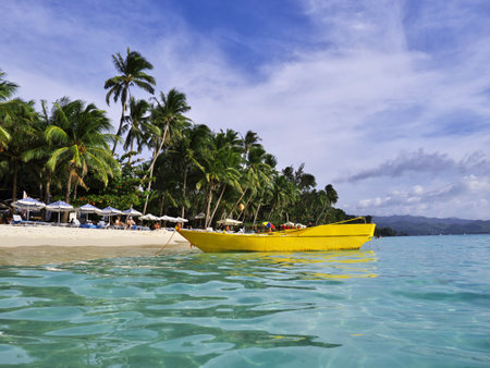 Boracay, Philippines - 04 Mar 2012. The beach on Boracay island, Philippines