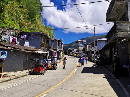 Banaue, Philippines - 09 Mar 2012. The small village in Banaue, Philippinesのeditorial素材
