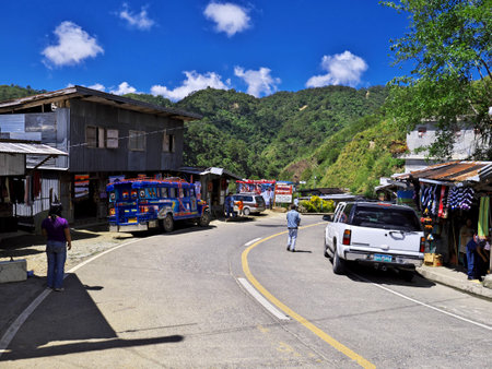 Banaue, Philippines - 09 Mar 2012. The small village in Banaue, Philippinesのeditorial素材