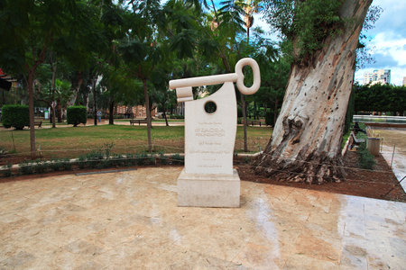 Beirut, Lebanon - 01 Jan 2018. The monument in Beirut city, Lebanonのeditorial素材