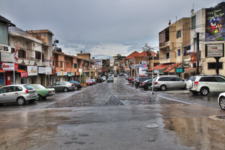 Batroun, Lebanon - 04 Jan 2018. The street in Batroun, Lebanonのeditorial素材
