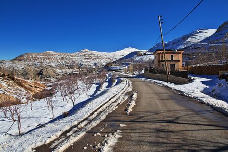 Kadisha Valley in mountains of Lebanonの写真素材