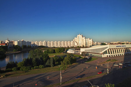 Minsk, Belarus - 12 Jun 2015. The view on Minsk, Belarusのeditorial素材