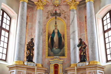 Minsk, Belarus - 13 Jun 2015. The church in Minsk, Belarus