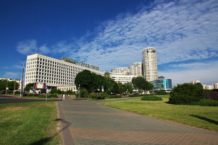 Minsk, Belarus - 13 Jun 2015. The view on Minsk, Belarusのeditorial素材