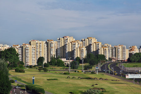 Minsk/Belarus - 13 Jun 2015: The view on Minsk, Belarusのeditorial素材