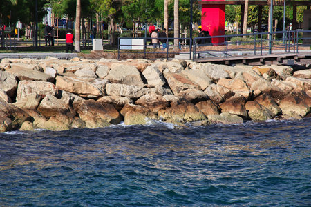 Limassol/Cyprus - 03 Jan 2016: The waterfront in Limassol, Cyprusのeditorial素材