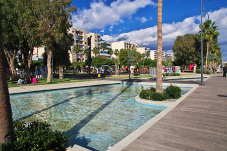 Limassol/Cyprus - 05 Jan 2016: The waterfront in Limassol, Cyprusのeditorial素材