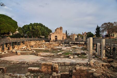The ancient church in Paphos, Cyprus