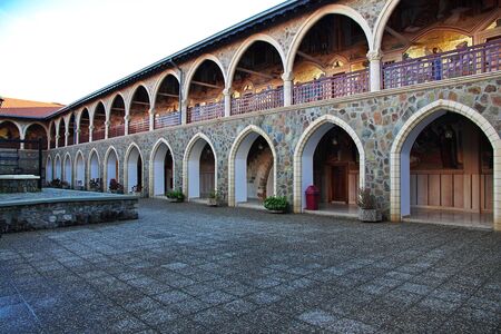 Kykkos monastery in mountains of Cyprusの写真素材