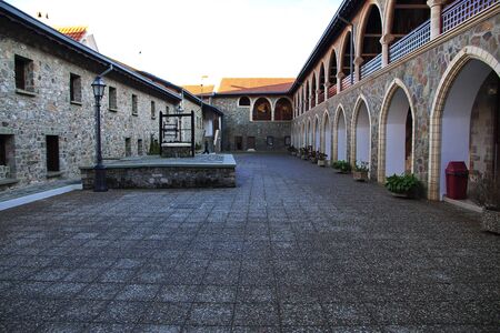 Kykkos monastery in mountains of Cyprusの写真素材