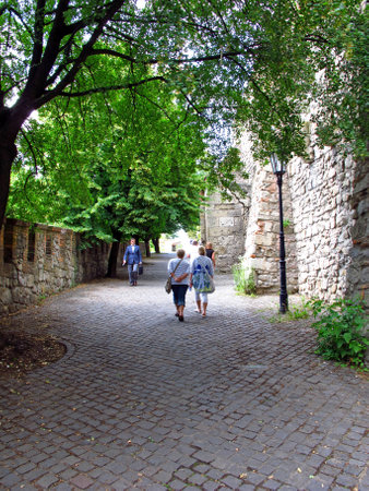 Bratislava / Slovakia - 10 Jun 2011: The street in Bratislava, Slovakiaのeditorial素材