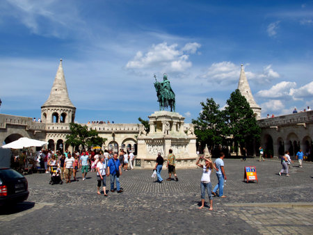 Budapest / Hungary - 12 Jun 2011: The fisherman's bastion in Budapest, Hungaryのeditorial素材