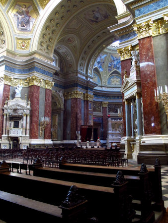 Budapest / Hungary - 12 Jun 2011: St. Stephen's Basilica in Budapest, Hungaryのeditorial素材
