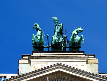 Budapest / Hungary - 12 Jun 2011: The theatre in Budapest, Hungaryのeditorial素材
