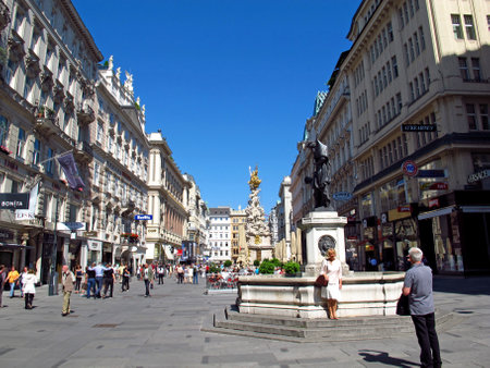 Vienna / Austria - 11 Jun 2011: The monument in Vienna, Austriaのeditorial素材
