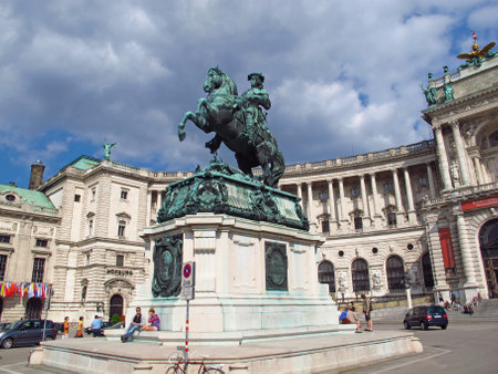 Vienna / Austria - 10 Jun 2011: The monument in Vienna, Austriaのeditorial素材