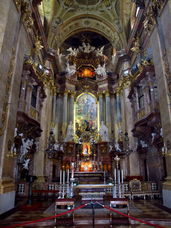 Vienna / Austria - 10 Jun 2011: The church in Vienna, Austriaのeditorial素材