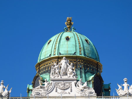 Vienna / Austria - 11 Jun 2011: Imperial palace Hofburg in Vienna, Austriaのeditorial素材