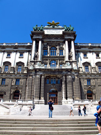 Vienna / Austria - 11 Jun 2011: Imperial palace Hofburg in Vienna, Austriaのeditorial素材