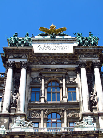 Vienna / Austria - 11 Jun 2011: Imperial palace Hofburg in Vienna, Austriaのeditorial素材