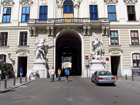 Vienna / Austria - 10 Jun 2011: Imperial palace Hofburg in Vienna, Austriaのeditorial素材