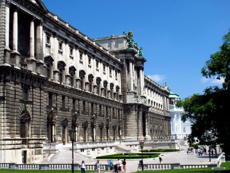 Vienna / Austria - 11 Jun 2011: Imperial palace Hofburg in Vienna, Austriaのeditorial素材