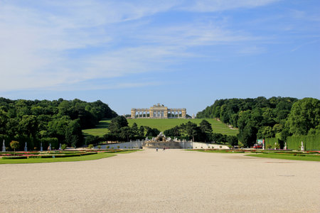 Vienna / Austria - 10 Jun 2011: Schonbrunn palace in Vienna, Austriaのeditorial素材