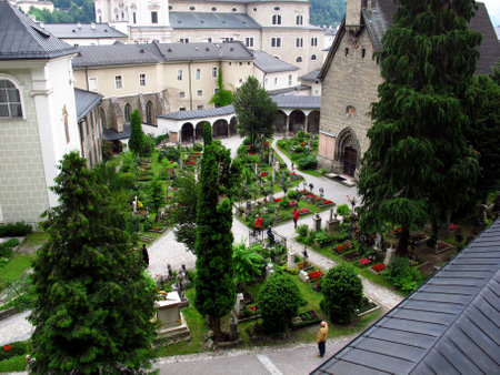 Salzburg / Austria - 09 Jun 2011: The church in Salzburg, Austriaのeditorial素材