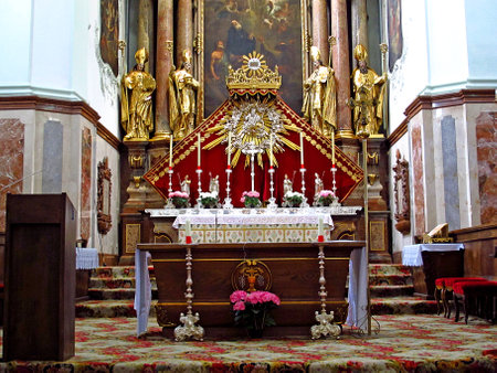 Salzburg / Austria - 09 Jun 2011: The church in Salzburg, Austriaのeditorial素材