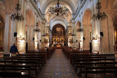 Montevideo / Uruguay - 30 Apr 2016: The church in Montevideo, Uruguayのeditorial素材