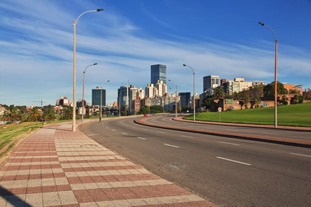 Montevideo / Uruguay - 01 May 2016: The road in Montevideo, Uruguay