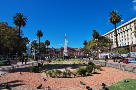 Buenos Aires / Argentina - 03 May 2016: The park in Buenos Aires, Argentinaのeditorial素材
