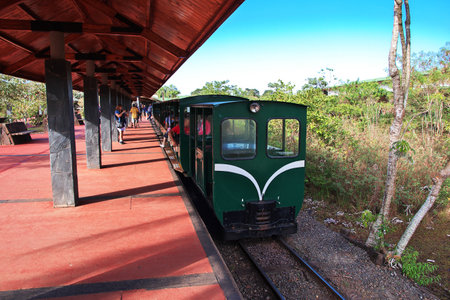 Iguazu / Argentina - 05 May 2016: The train to Iguazu falls in Argentina and Brazilのeditorial素材