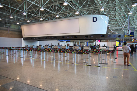 Rio de Janeiro / Brazil - 09 May 2016: The airport in Rio de Janeiro, Brazilのeditorial素材