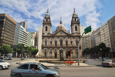 Rio de Janeiro / Brazil - 07 May 2016: The church in Rio de Janeiro, Brazilのeditorial素材