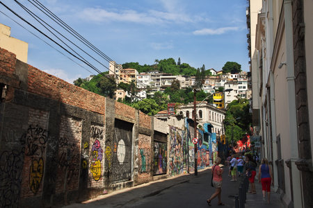 Rio de Janeiro / Brazil - 07 May 2016: Selaron Steps in Rio de Janeiro, Brazilのeditorial素材