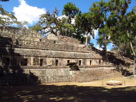 Ancient ruins in Copan, Hondurasの写真素材