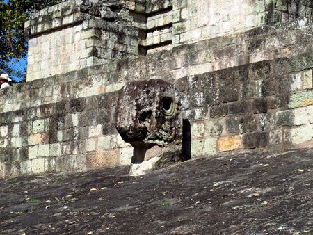 Ancient ruins in Copan, Hondurasの写真素材