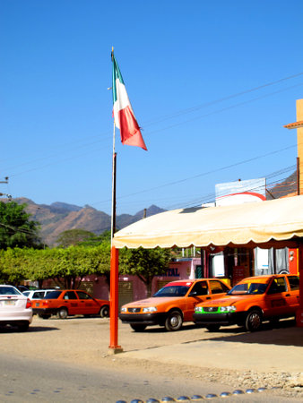 Border / Guatemala - 05 Mar 2011: The border Guatemala and Mexicoのeditorial素材