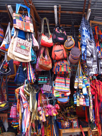 Atitlan / Guatemala - 06 Mar 2011: The local market in Atitlan, Guatemalaのeditorial素材