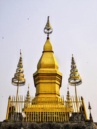 Luang Prabang / Laos - 25 Feb 2012: Ancient Wat in Luang Prabang, Laosのeditorial素材