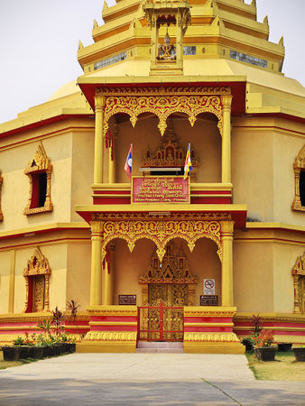 Luang Prabang / Laos - 25 Feb 2012: Ancient Wat in Luang Prabang, Laosのeditorial素材