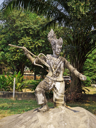 Vientiane / Laos - 26 Feb 2012: Buddha park in Vientiane, Laosのeditorial素材