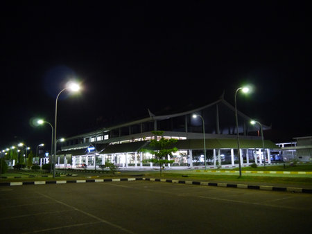 Vientiane / Laos - 27 Feb 2012: The airport in Vientiane, Laosのeditorial素材