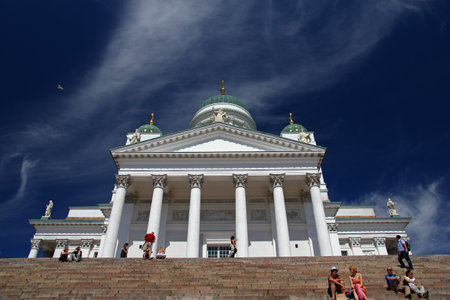 Helsinki / Finland - 22 Jun 2012: St. Nicholas Cathedral in Helsinki, Finlandのeditorial素材