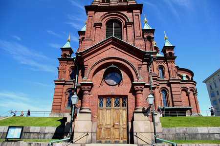Helsinki / Finland - 22 Jun 2012: The church in Helsinki, Finlandのeditorial素材