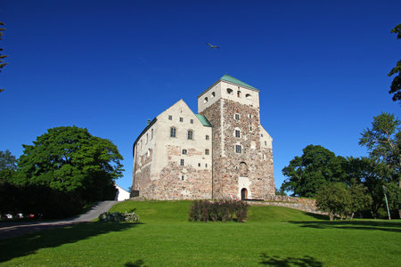 Turku / Finland - 22 Jun 2012: The castle in Turku, Finlandのeditorial素材
