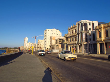 Havana / Cuba - 24 Feb 2011: The seafront Malecon in Havana, Cubaのeditorial素材