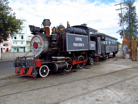 Havana / Cuba - 24 Feb 2011: The old train in Havana, Cuba